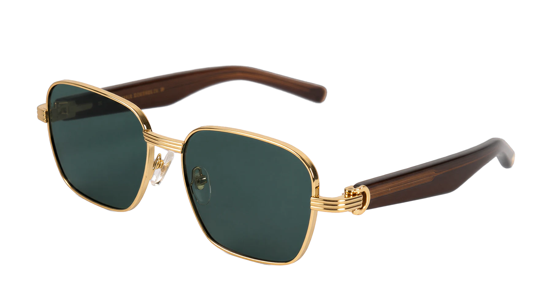 CT0538S Sunglasses Gold / Brown / Green Angle view