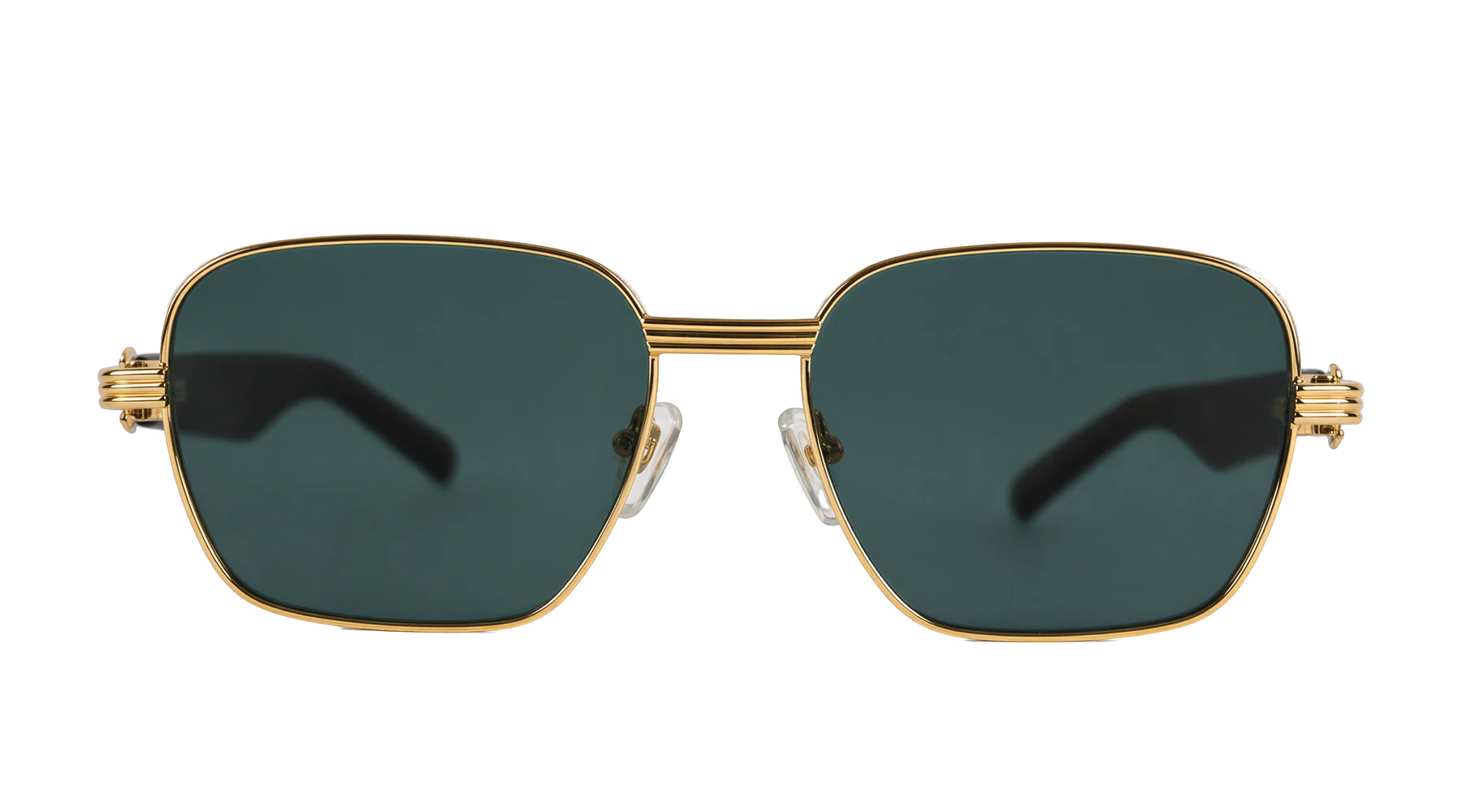 CT0538S Sunglasses Gold / Brown / Green front view