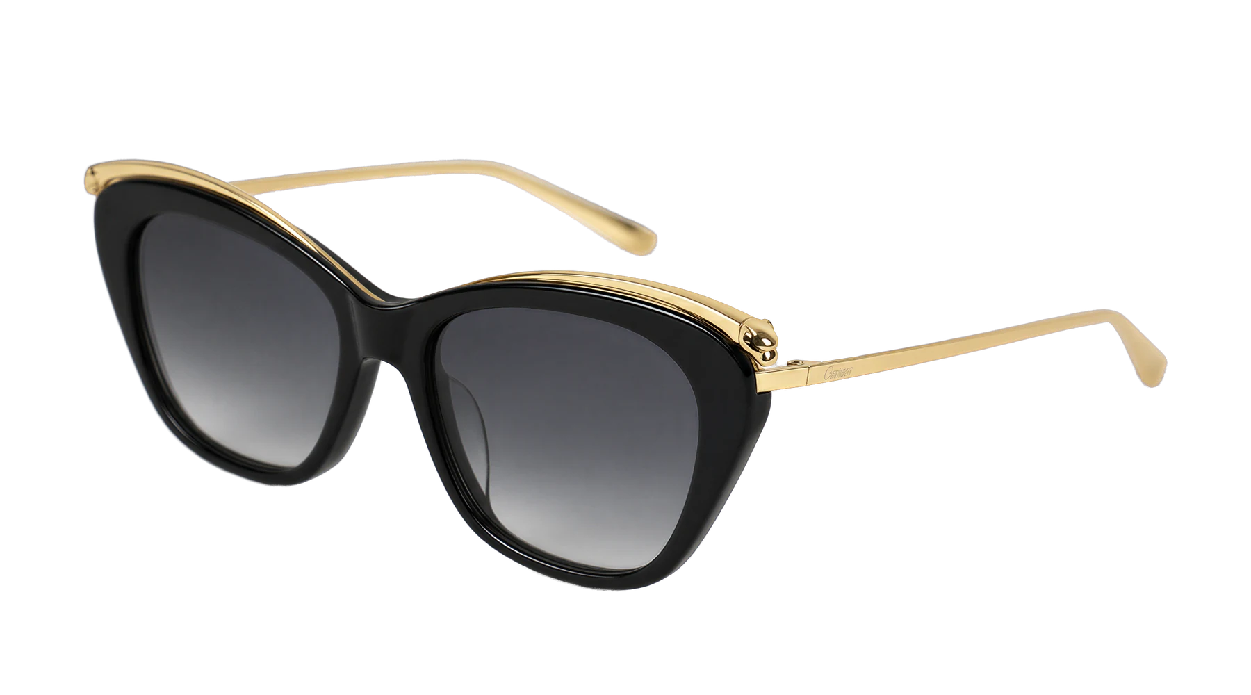 M21HU09230 Sunglasses Black / Gold / Gray Angle view