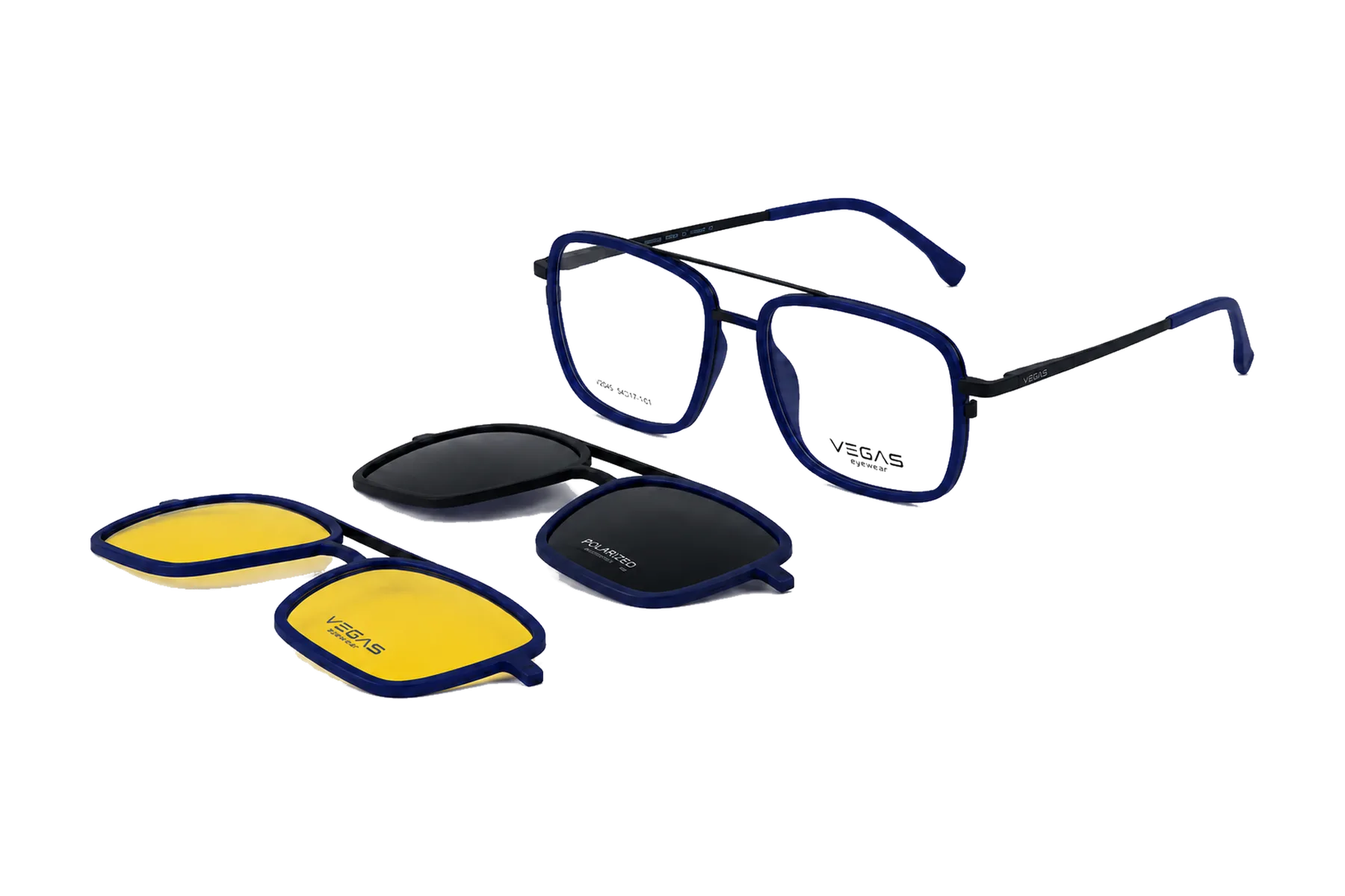 V2046 Clip-On Set Dark Blue full set with included clips