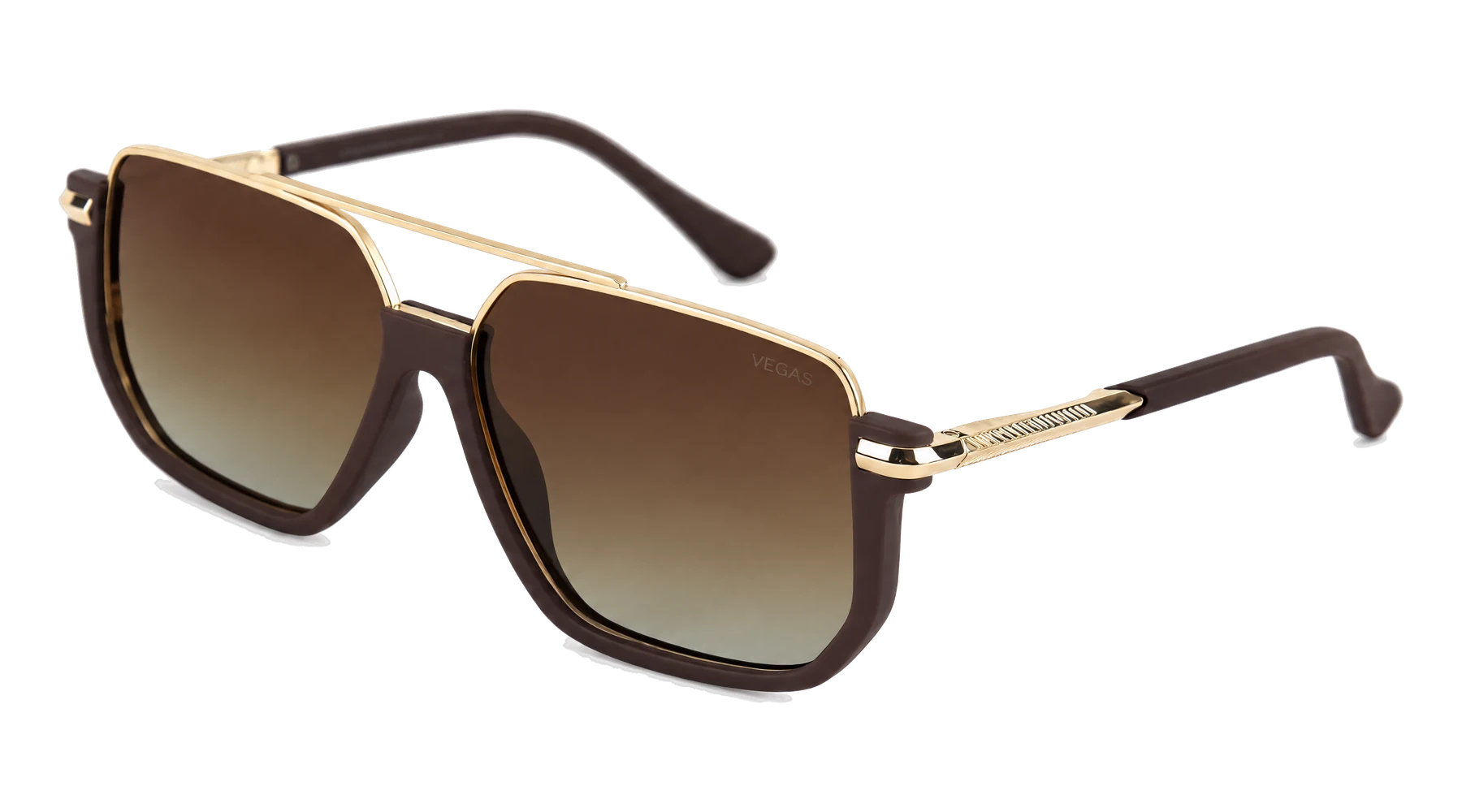 VEGAS V2066 Brown / Gold / Brown Gradient Angle view