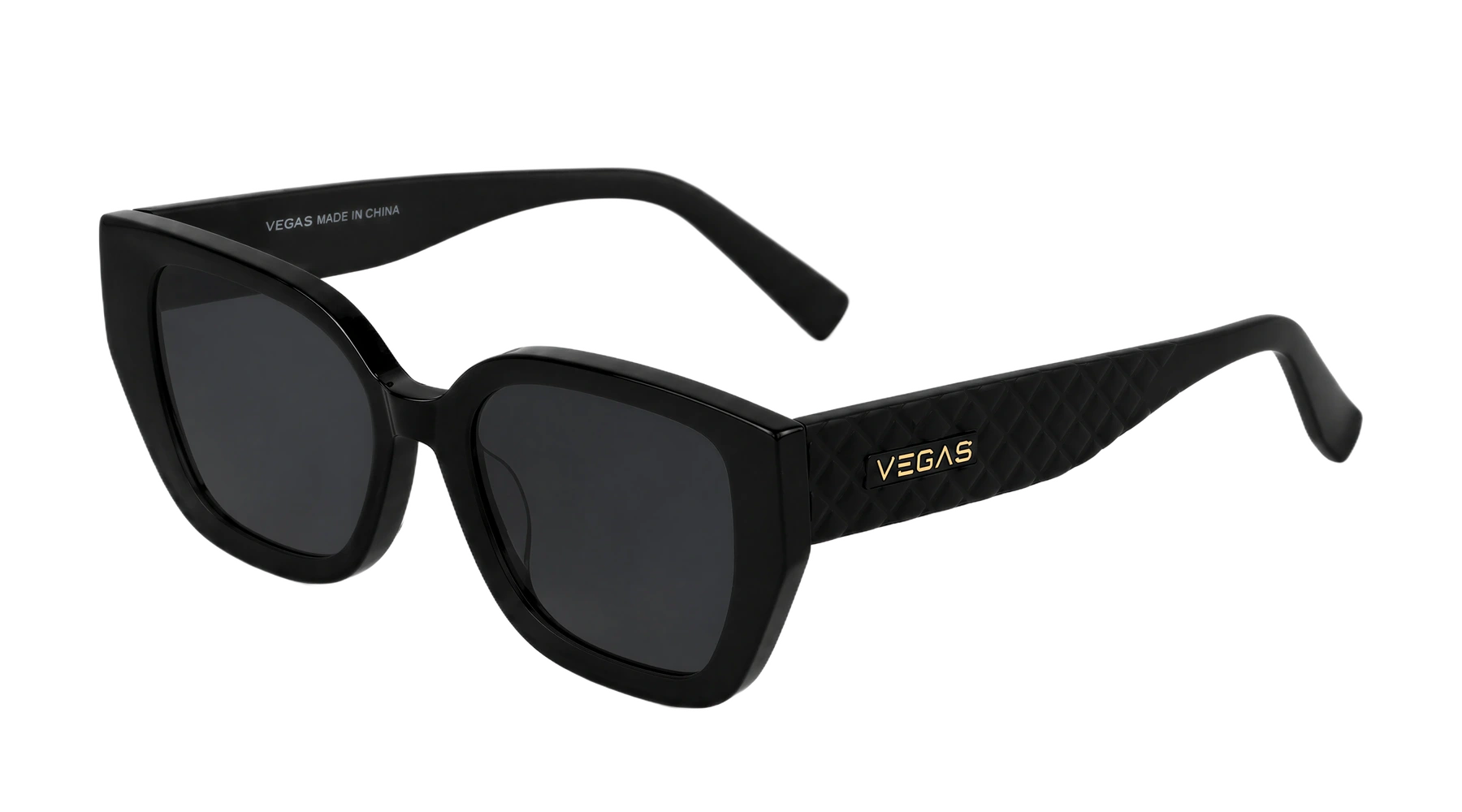 VG8601 Sunglasses Black / Smoke Gradient Angle view