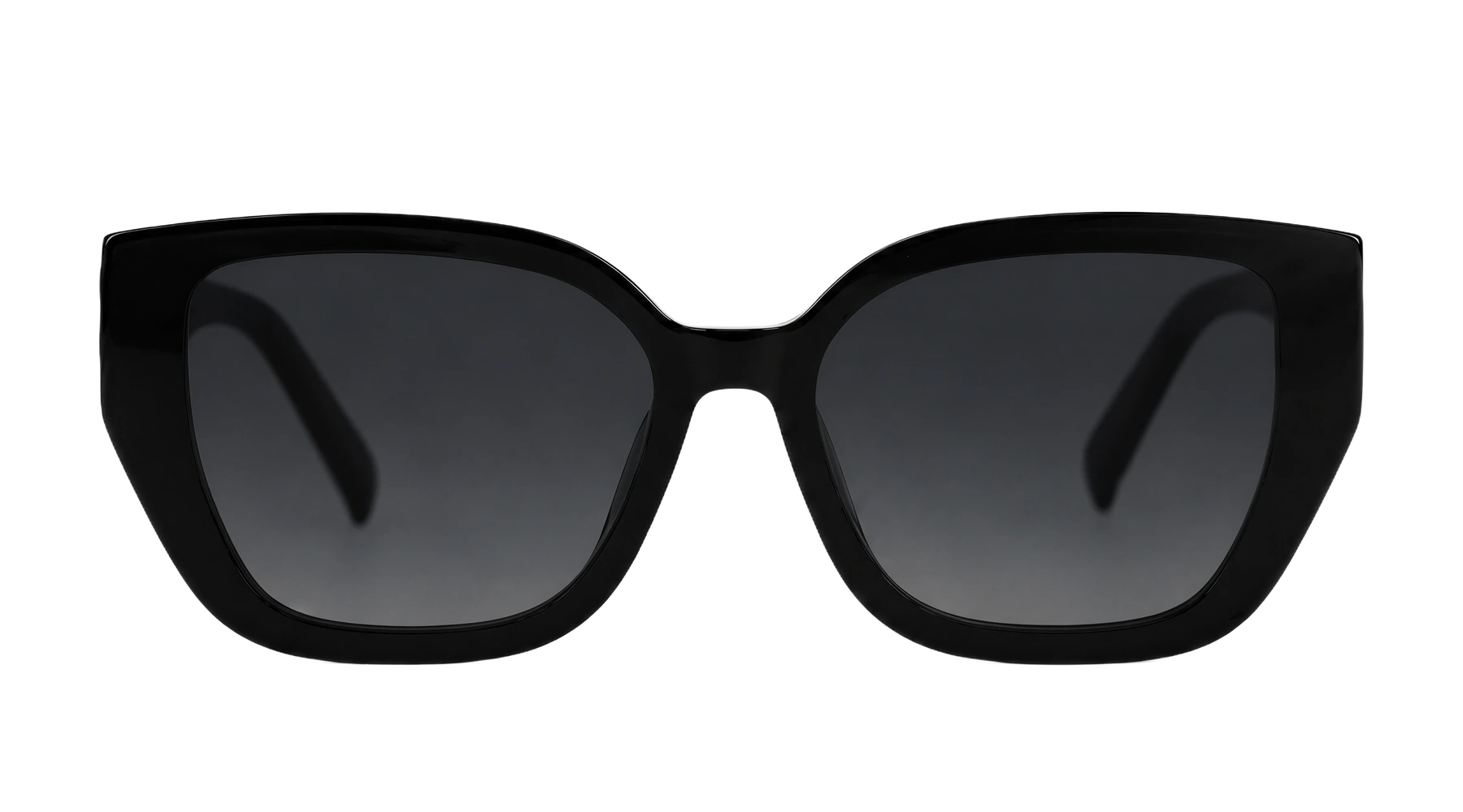 VG8601 Sunglasses Black / Smoke Gradient front view