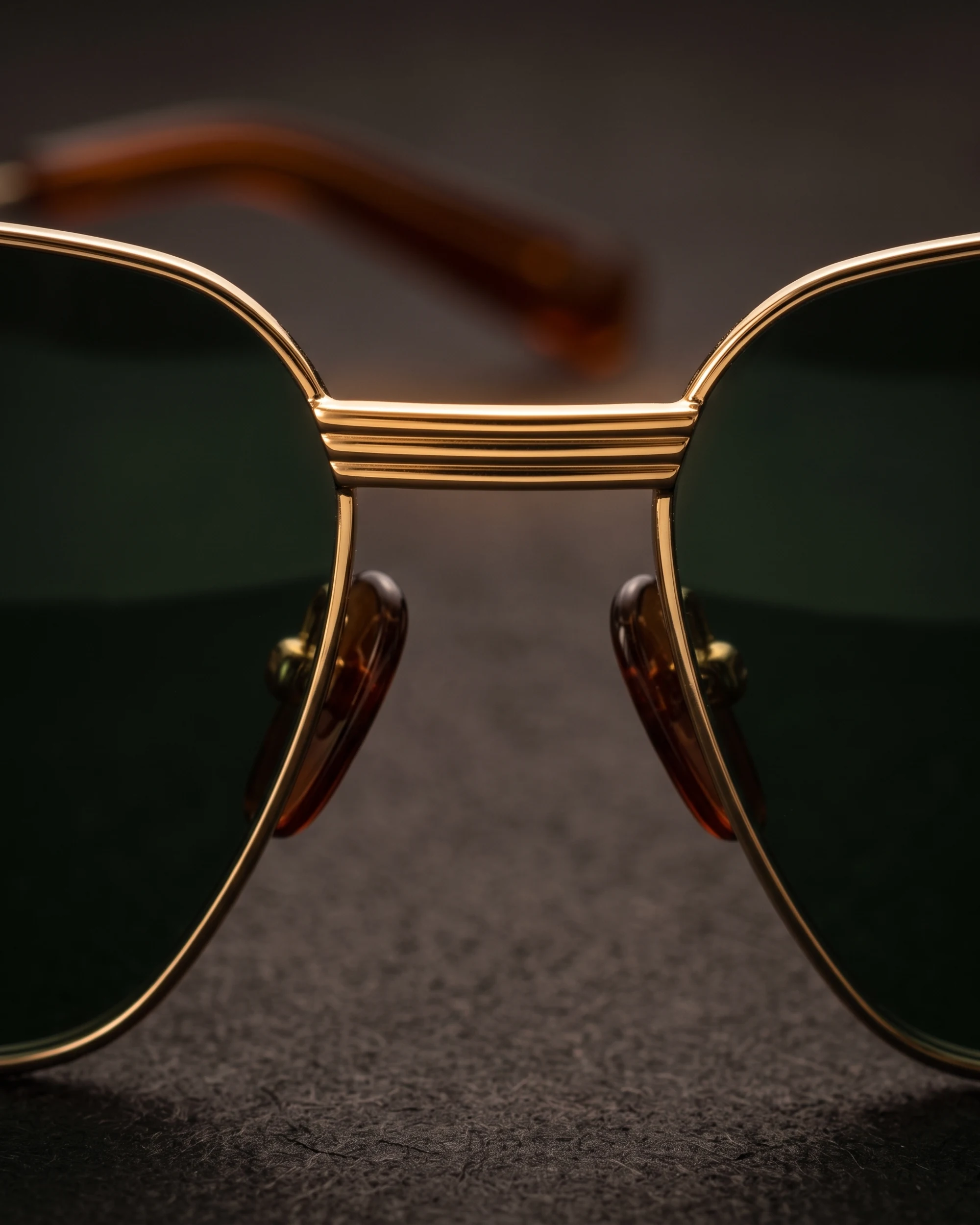 CT0538S Sunglasses Gold / Green Bridge and Lenses